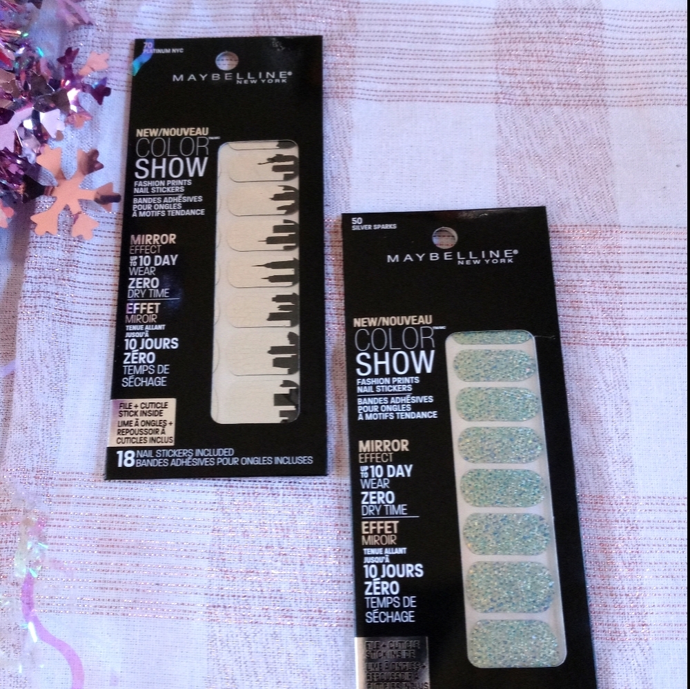 2 PKG's of FASHION PRINT NAIL STICKERS